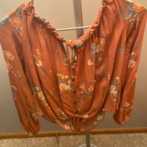 American eagle floral shirt